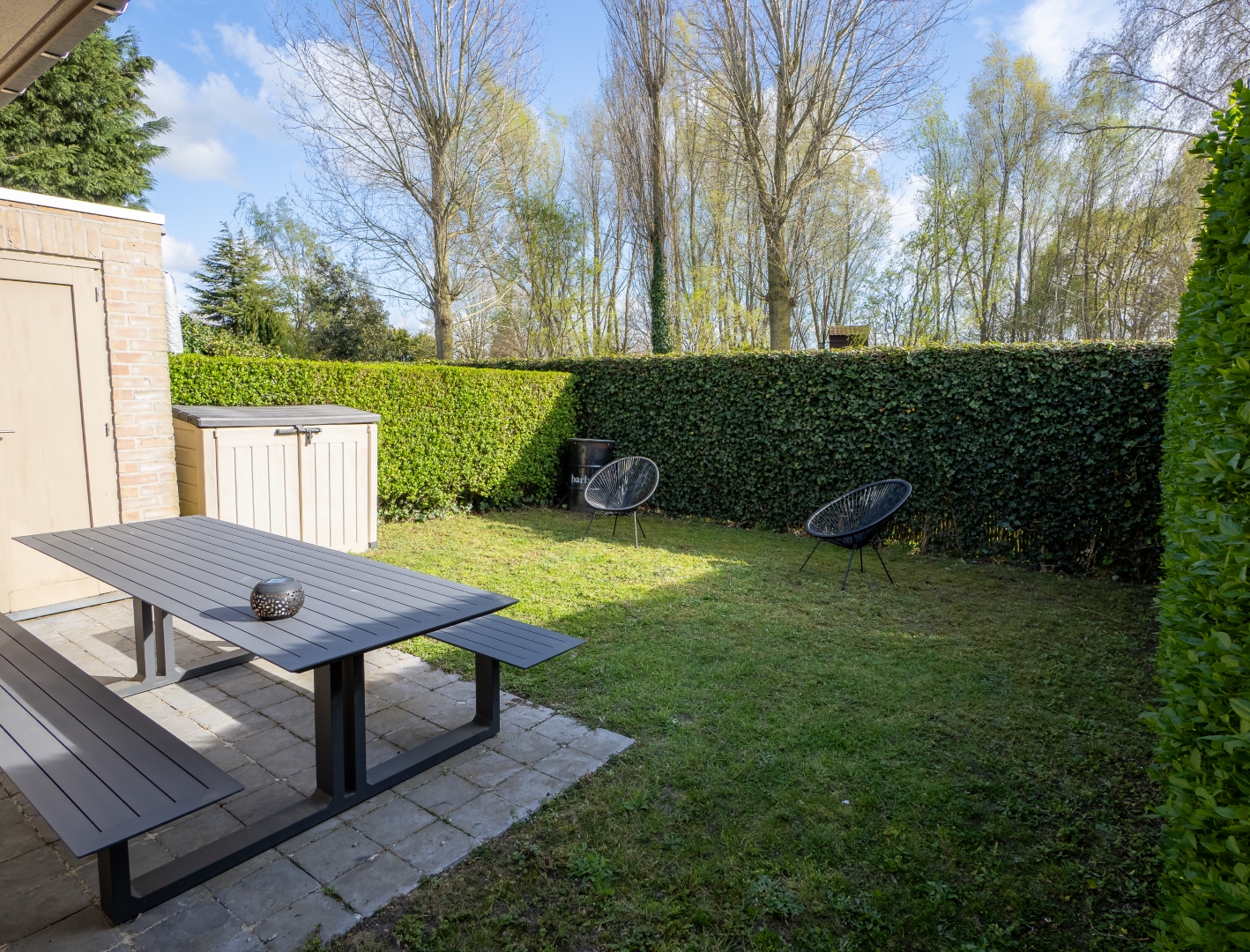Terras met berging